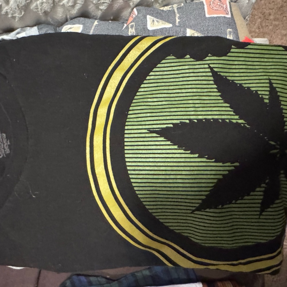 Black and Green Graphic Tee